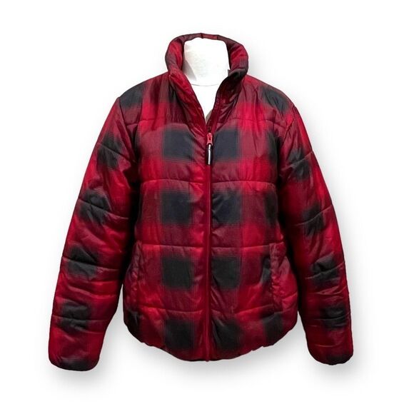 Universal Thread Buffalo Plaid Puffer Jacket Medium - Picture 3 of 16